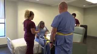 Physical Therapy Transfer Training  How To Transfer From Wheelchair To Bed [upl. by Otxis]