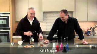 How to make a frappé coffee using an aerolatte milk frother [upl. by Minnnie]