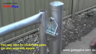 Gate Latch 2 way for round pipe and square [upl. by Morocco]