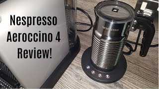 Nespresso Aeroccino 4 Milk Frother Review  Worth upgrading from the Aeroccino 3 [upl. by Enilrad]