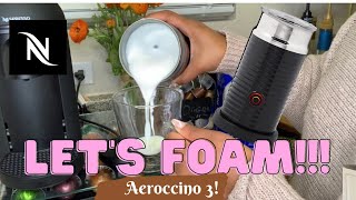 How To Foam Milk With Aeroccino 3 Make Coffee With Foam Tips amp Tricks  Easy Foamed Latte Recipe [upl. by Forkey534]