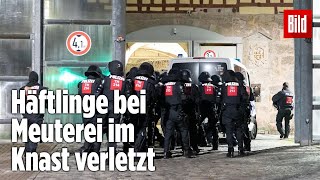 Gefängnismeuterei Polizei stürmt Knast in Thüringen  JVA Untermaßfeld [upl. by Jessi]